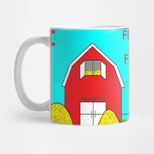 F is for FENCE and FARM Mug